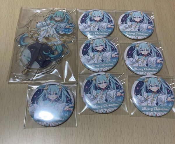 初音ミク xmas shop 2023 缶バッジ アクリルスタンド 8点セット