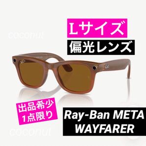 【Lサイズ】Ray-Ban Meta Wayfarer レイバン メタ 偏光☆ スマートグラス ウェイファーラー 偏光サングラス