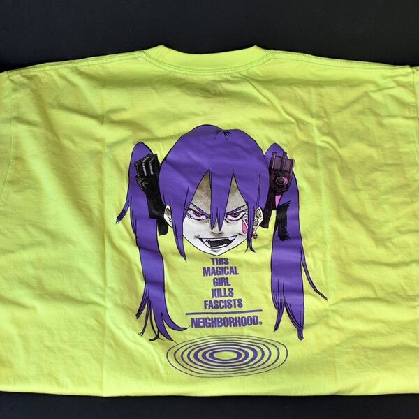 XLサイズ NH X JUN INAGAWA TEE SS-2 NEON YELLOW NEIGHBORHOOD Tシャツ