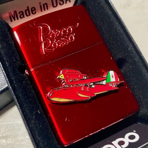 ZIPPO 紅の豚 『サボイア 赤』 スタジオジブリ オイルライター 新品