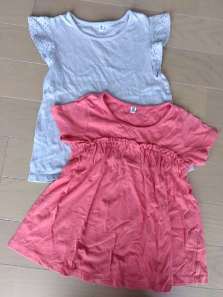 ユニクロ Tシャツ カットソー 2枚セット 130cm