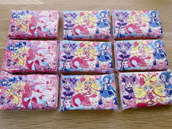ポケットティッシュ ティッシュ プリキュア キミとアイドルプリキュア♪ 水に流せるティッシュ 9個セット