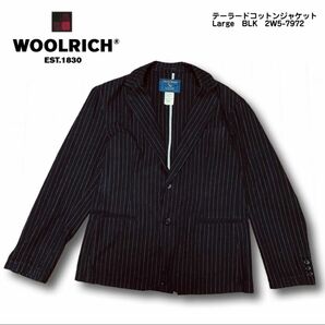 WoolRich テーラードジャケット Large ブラックストライプ