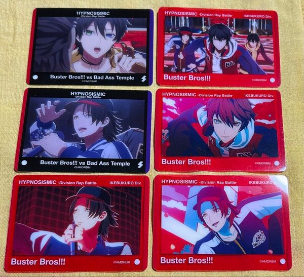ヒプノシスマイク トレーディングクリアカード ヒプムビ Buster Bros!!! 山田一郎 山田二郎 山田三郎