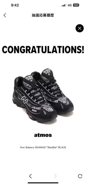 29cm atmos New Balance 1000 アトモス ニューバランス