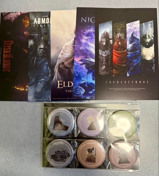 FROMSOFTWARE GAMES EVENT 入場特典 缶バッジ ポストカード エルデンリング
