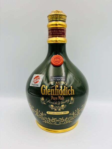 未開栓 GLENFIDDICH18年 グレンフィディック 緑 グリーン 陶器 シングルモルトスコッチウイスキー 750ml 43%