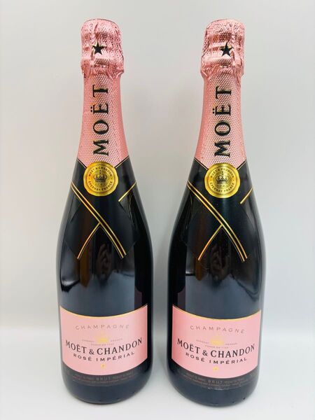 未開栓 MOET&CHANDON モエ・エ・シャンドン ロゼ・アンペリアル ブリュット シャンパン 750ml 12.5% 2本