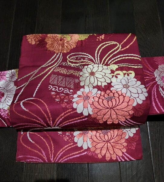 アンティーク アンティーク着物 名古屋帯 花薬玉