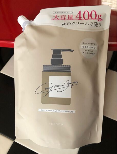 cocone ココネ クレイクリームシャンプー 詰替 1袋 400g 《ベルガモットアールグレイの香り》