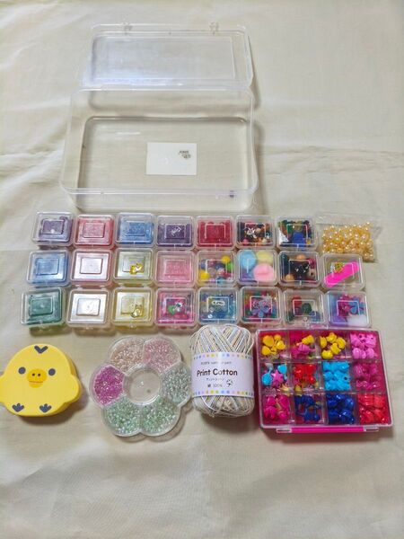 子供 おもちゃ ビーズセット 多数 手芸