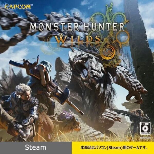 モンスターハンターワイルズ Steam版ゲームコードとSteamコード付(特典2つ)