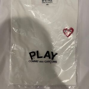 コムデギャルソン Tシャツ ホワイト&レッド