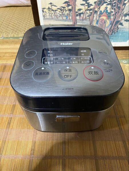 Haierマイコンジャー 炊飯器 2021年製 3合炊き ブラックシルバー ハイアール【記事欄必読】価格相談非対応