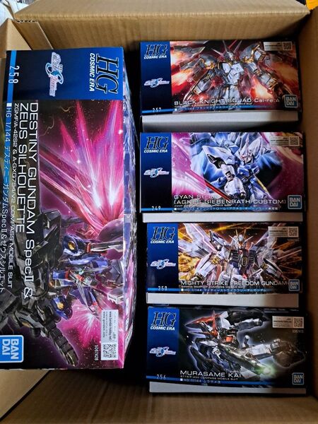 HG デスティニーSpecII&ゼウスシルエット カルラ ギャンシュトローム マイティストフリ ムラサメ改