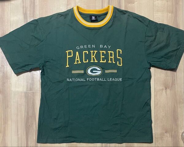 【WEGO古着】グリーンベイパッカーズ NFL Tシャツ ドロップショルダー