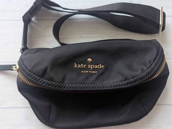 kate spade ケイトスペード ボディバッグ ウエストポーチ ボディクロス ブラック