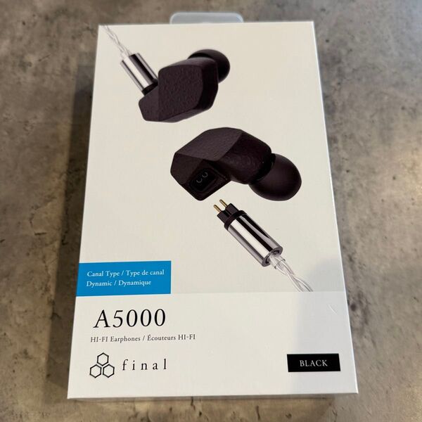 final A5000 ブラック 黒 有線イヤホン ファイナル カナル型