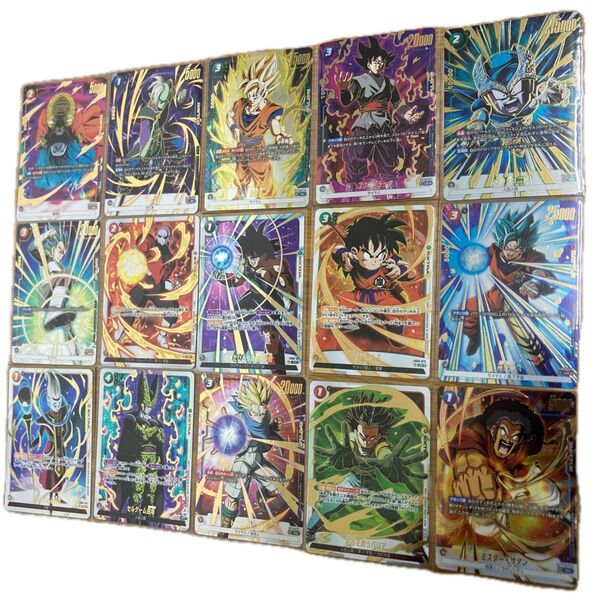 ドラゴンボール フュージョンワールド アニバーサリーパック01.02 金文字 パラレル コンプ 計15枚セット