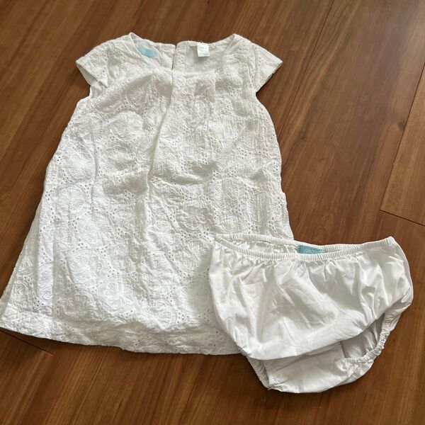 obaibi オカイディ(オバイビィ) ワンピース 18m 80cm 白 レース