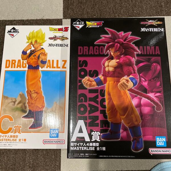 一番くじ ドラゴンボール A賞超サイヤ人4 孫悟空 C賞 超サイヤ人孫悟空 フィギュア VS オムニバスCROSS 新品未開封