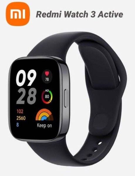 【新品に近い】Xiaomi Redmi Watch 3 Active ブラック スマートウォッチ 腕時計