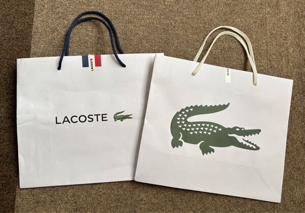 LACOSTE ラコステ ショッパー 紙袋 ショップ袋 2枚セット