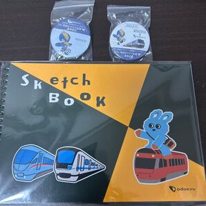 小田急もころん 3点セット FC町田ゼルビア応援缶バッジ スケッチブック