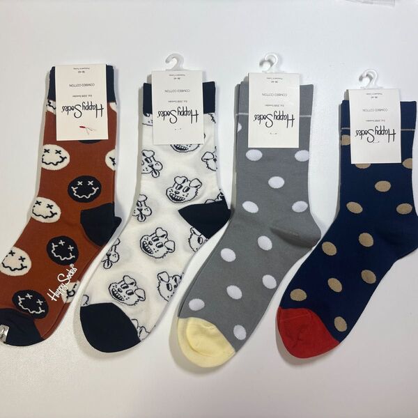 4足セット Happy Socks ハッピーソックス