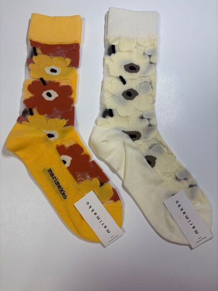 マリメッコ marimekko 靴下 シースルーソックス