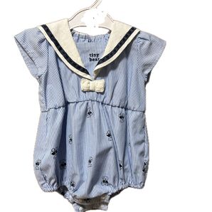 tiny bear セーラー襟ロンパース 70サイズ