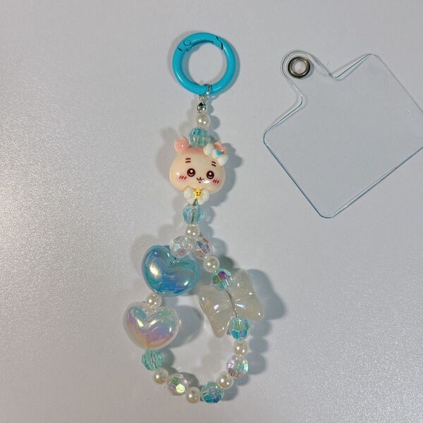 古本屋 カニちゃん ストラップ キーホルダー 水色系 ブルー系