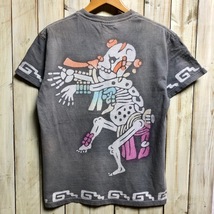 T●158 USA古着 90's ろうけつ染 Tシャツ M OPTIMA オールド ヴィンテージ アメリカ古着_画像3