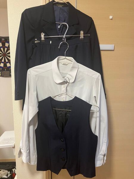 【制服コスプレ】ブレザー(長袖、ノースリーブ) スカート ブラウス