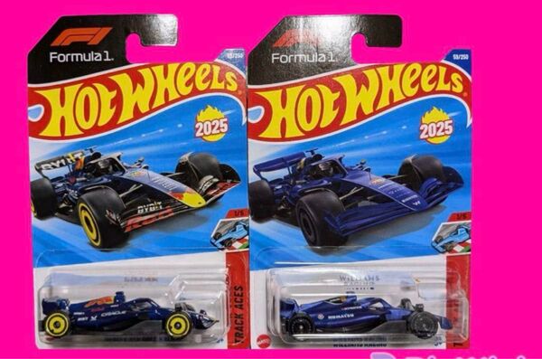 ホットウィール オラクルレッドブルRB21&ウイリアムズFW47 2台セットF1 Hot Hotwheels