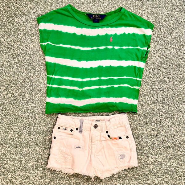 Ralph Lauren ラルフローレン Tシャツ ホットパンツ 110 4T 半袖 ショートパンツ