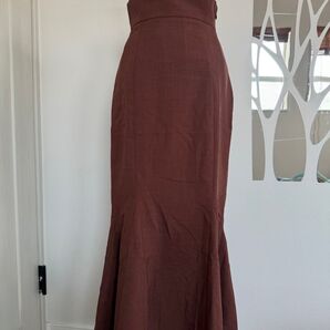 EMODAスイッチマーメイドスカート S ブラウン ロング ウエストゴム