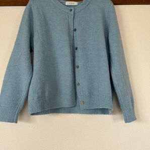 girly doll 水色ニットカーディガン