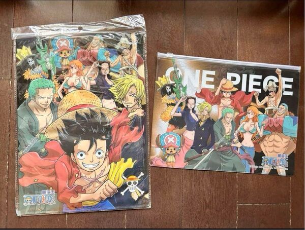 【新品未開封】ワンピース ONE PIECE クリアファイル クリアポーチ 2点セット ルフィ チョッパー