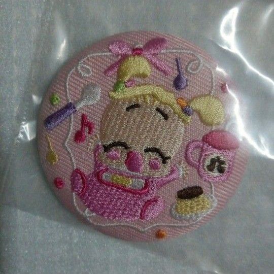 【未使用】ハナ おジャ魔女どれみ 刺繍缶バッジビスケット より1種