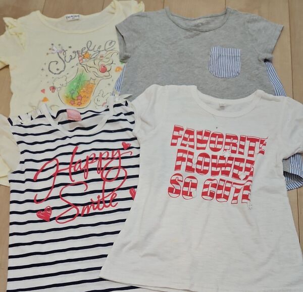女の子 半袖Tシャツ 130cm 4枚セット