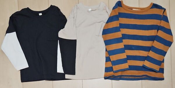 長袖Tシャツ 3点まとめ売り 100cm