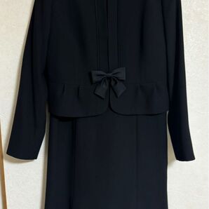 AOKI Social Time ブラックフォーマル セットアップ リボン付き 15号 礼服 喪服