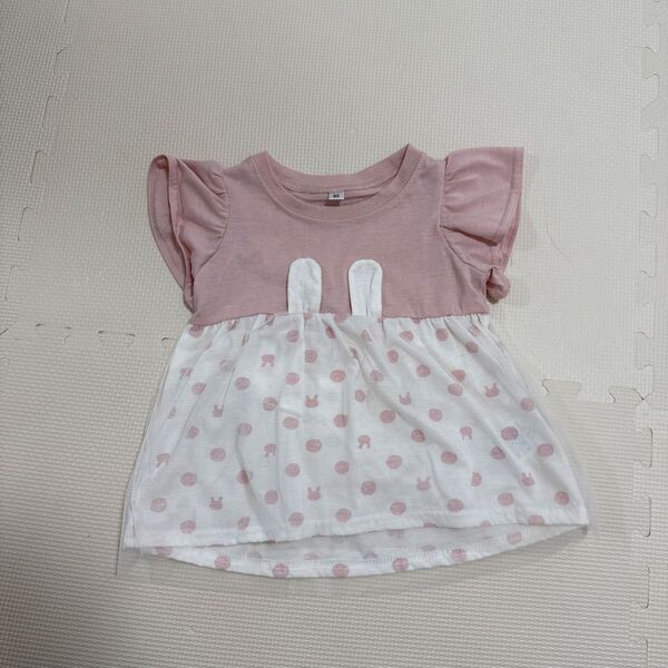 キッズ 女の子 ワンピース 半袖Tシャツ カットソー 半袖 子供服 トップス