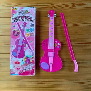 バイオリン型おもちゃ ピンク 光る 音が出る