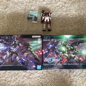 HGCE デュエルブリッツガンダム、ライトニングバスターガンダム未開封+おまけ
