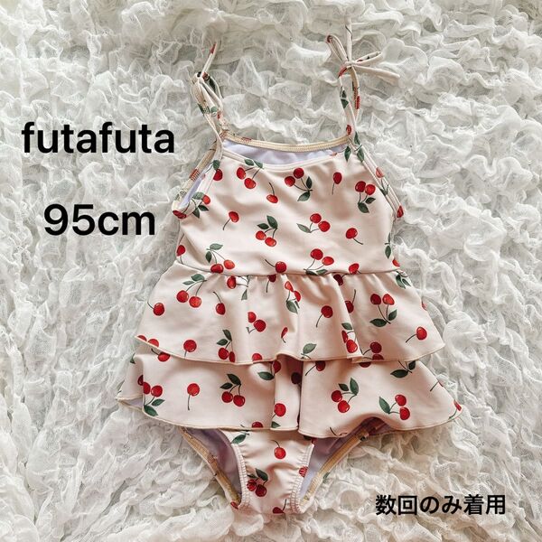 【95cm】 ワンピース水着 女の子 水着 ベビー さくらんぼ