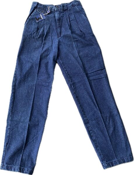 【mila schon denim】レディースタックワイドセンタープレスデニムパンツ/30インチ