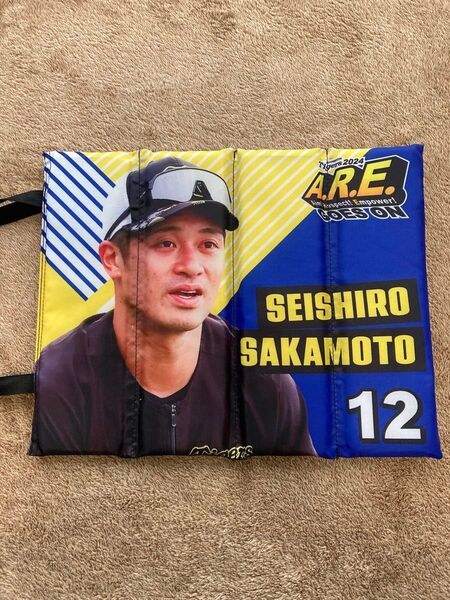 阪神タイガース 坂本誠志郎 ARE 折りたたみ座布団 Tigers2024