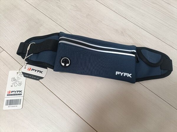 【新品未使用】PYFK ランニングポーチ 軽量 反射付きボディバッグ ヒップバッグ ウエスト メンズ レディース